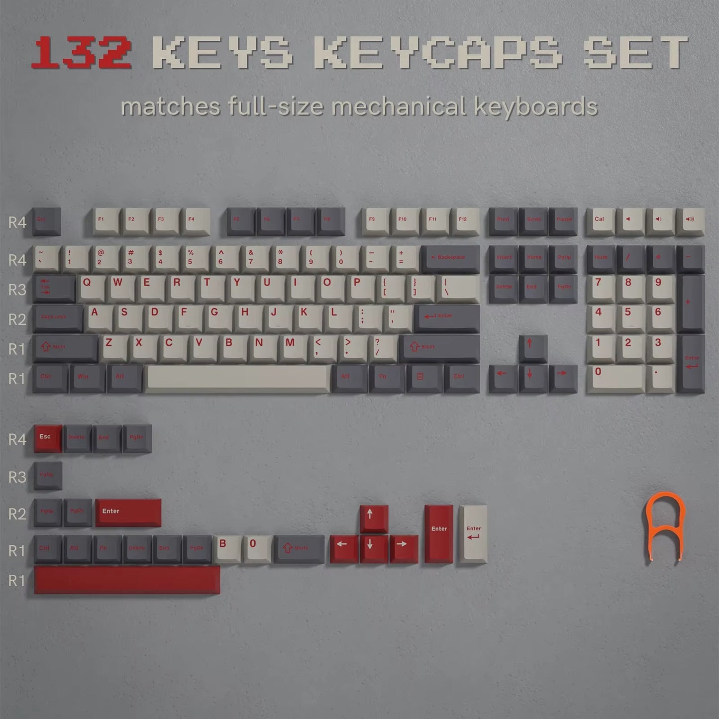 168 Keys Double Shot PBT Keycap Custom Keycap Cherry Profile Keyboard Keycaps for Cherry Gateron MX Switches Gaming Keyboard