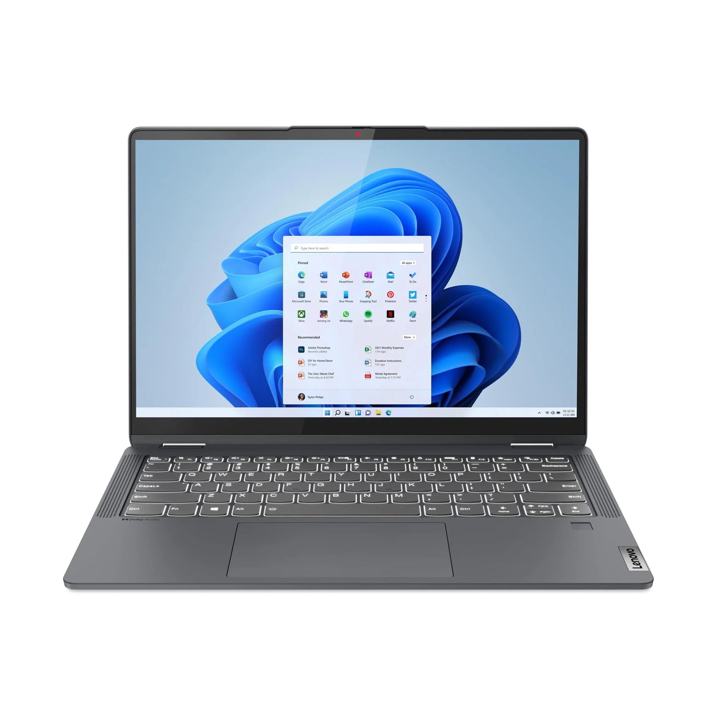 Restored  Ideapad Flex 5 14IAU7 14" WUXGA Multi-Touch, Intel Core I3-1215U, 8GB Lpddr4X, Intel UHD Graphics, 256GB SSD, Win 11 Home in S Mode, Storm Grey, 82R7003WUS
