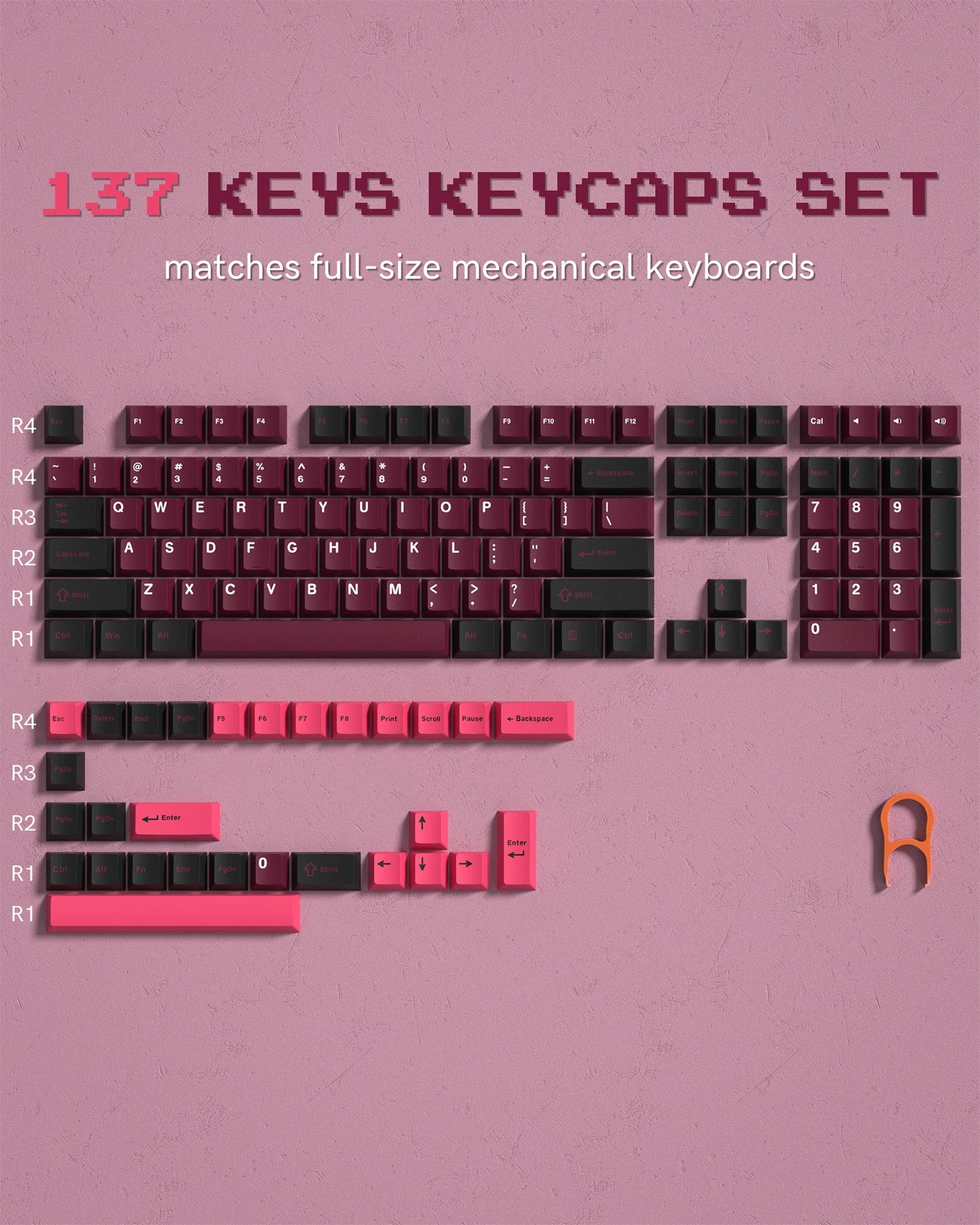 168 Keys Double Shot PBT Keycap Custom Keycap Cherry Profile Keyboard Keycaps for Cherry Gateron MX Switches Gaming Keyboard