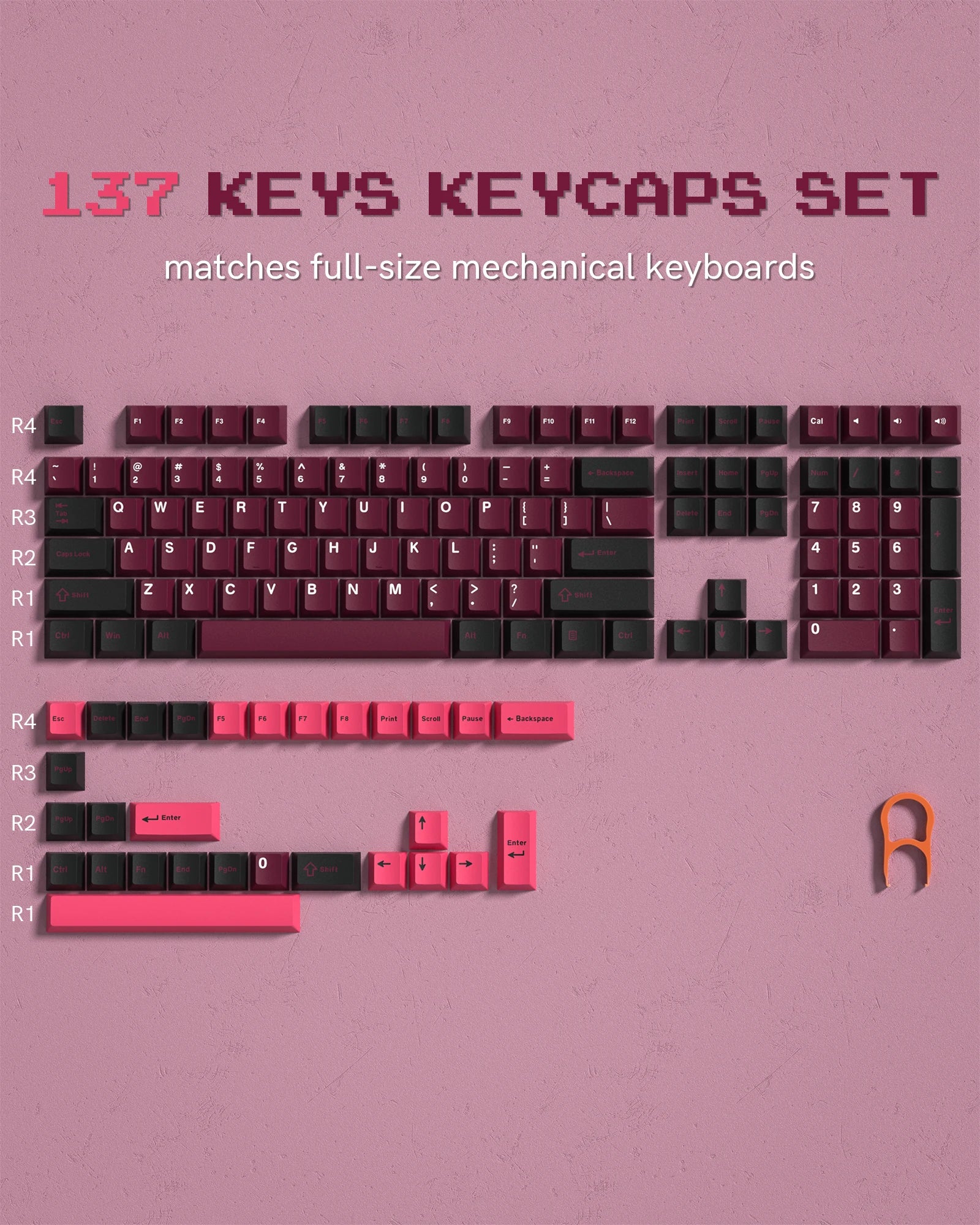 168 Keys Double Shot PBT Keycap Custom Keycap Cherry Profile Keyboard Keycaps for Cherry Gateron MX Switches Gaming Keyboard