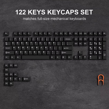168 Keys Double Shot PBT Keycap Custom Keycap Cherry Profile Keyboard Keycaps for Cherry Gateron MX Switches Gaming Keyboard
