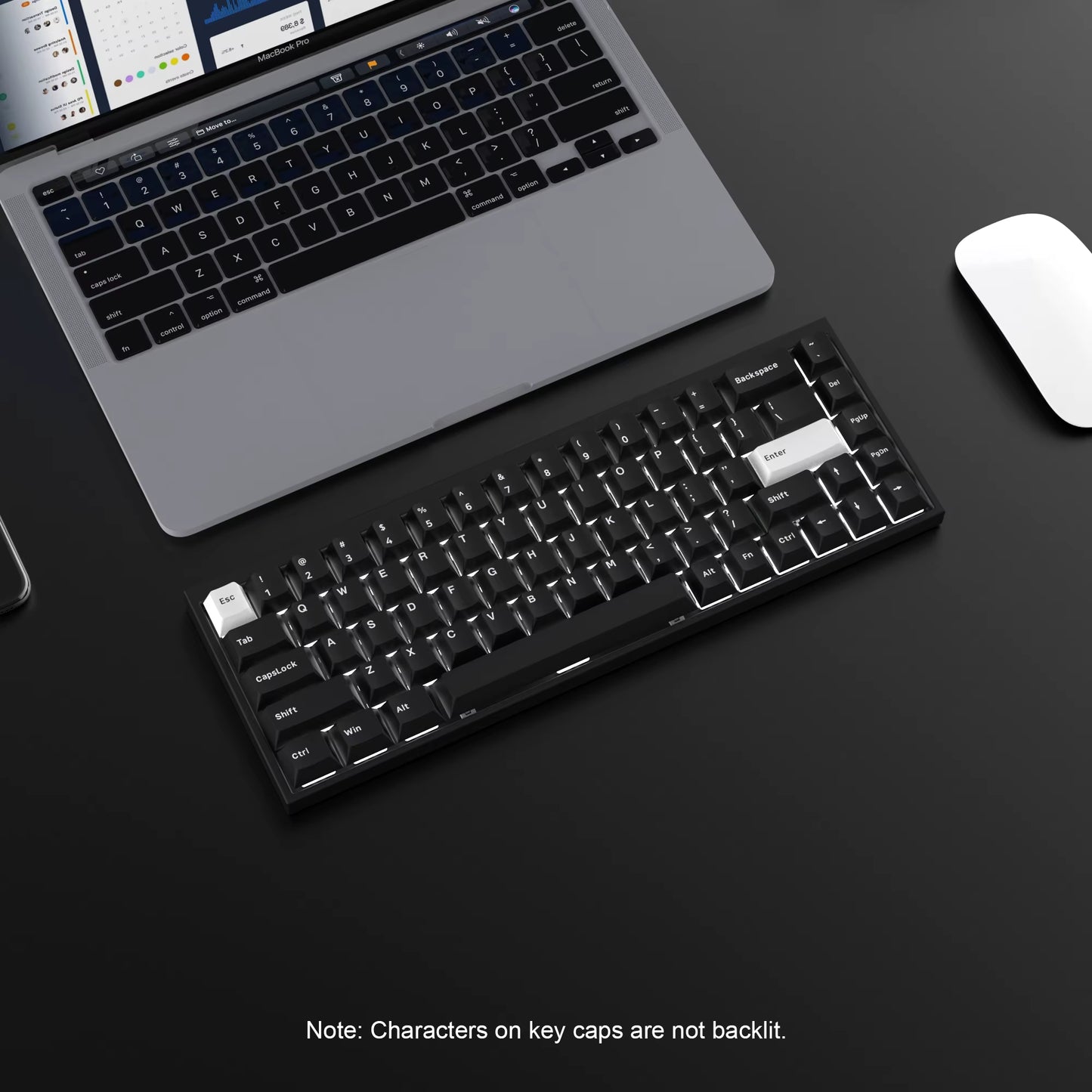 168 Keys Double Shot PBT Keycap Custom Keycap Cherry Profile Keyboard Keycaps for Cherry Gateron MX Switches Gaming Keyboard