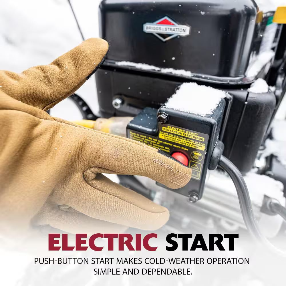 24 In. 208Cc Self-Propelled 2-Stage Gas Snow Blower with Electric Start