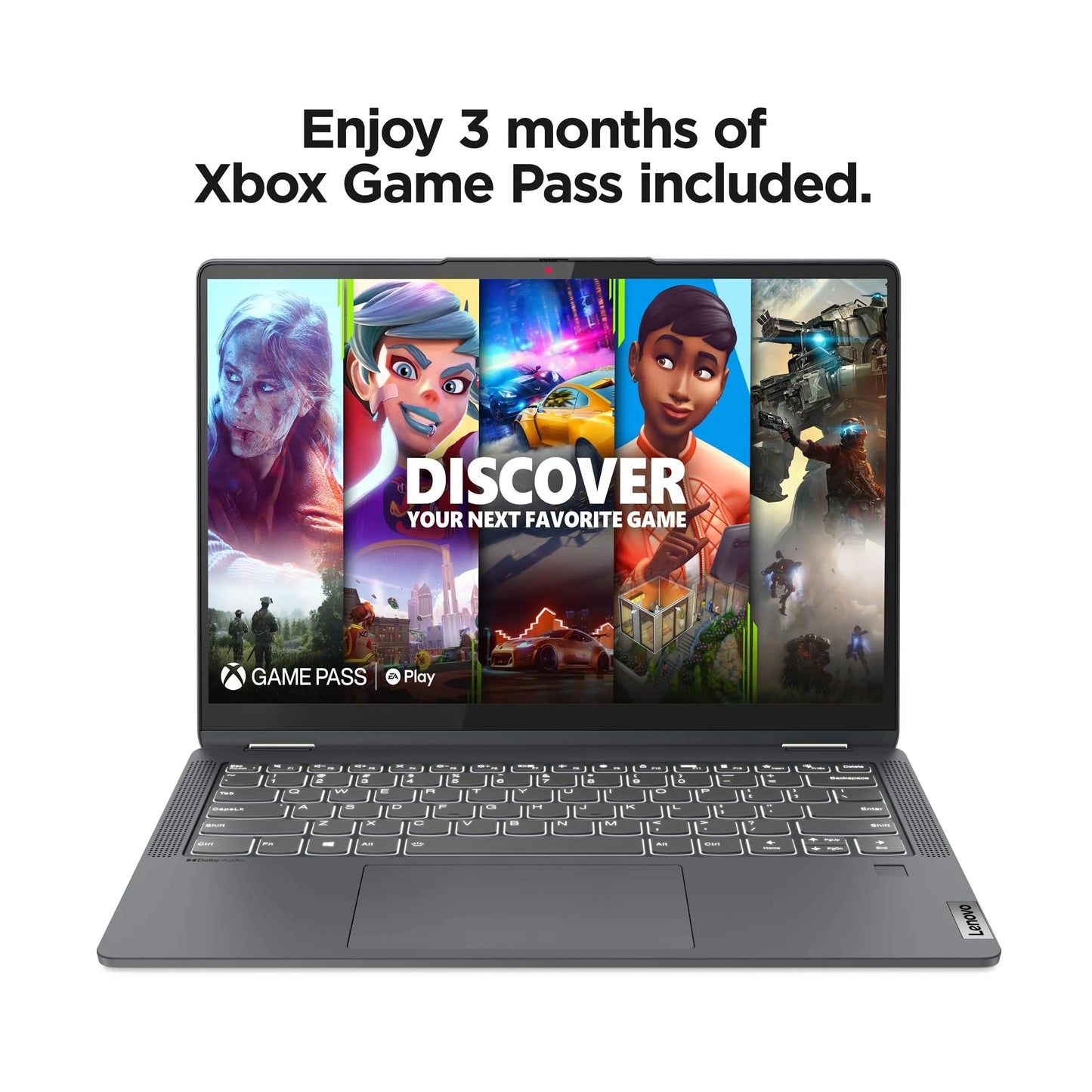 Restored  Ideapad Flex 5 14IAU7 14" WUXGA Multi-Touch, Intel Core I3-1215U, 8GB Lpddr4X, Intel UHD Graphics, 256GB SSD, Win 11 Home in S Mode, Storm Grey, 82R7003WUS